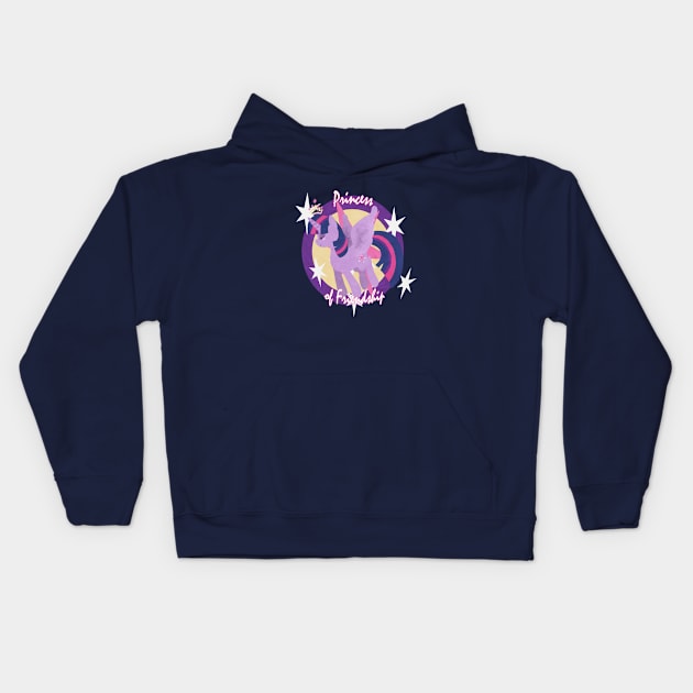 Princess of Friendship Twilight Sparkle Kids Hoodie by Twilidramon